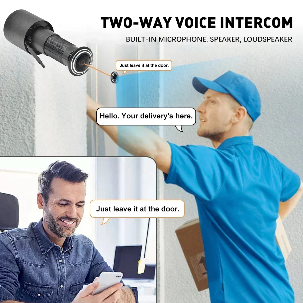 Câmera Wifi PEGATISAN 3MP, Câm - Home Security Front Door Camera avaliação e preço